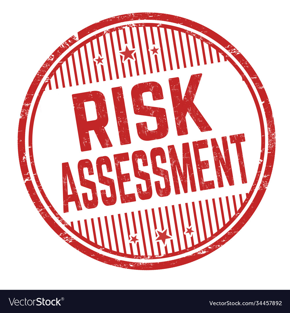 Risk assessment grunge rubber stamp Royalty Free Vector