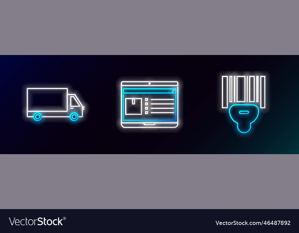 Set line scanner scanning bar code delivery cargo