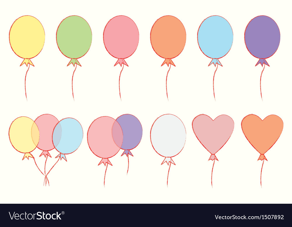 Set of balloons