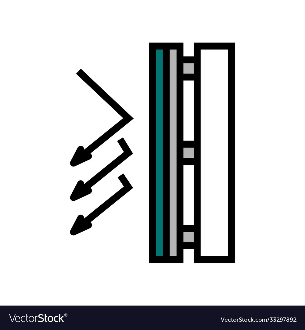 Windproof layer color icon