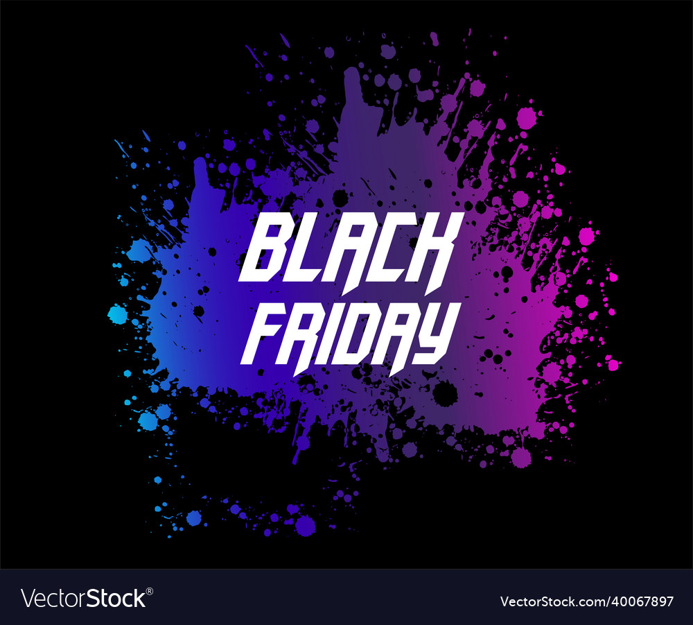 Black friday design day 29 november holiday Vector Image