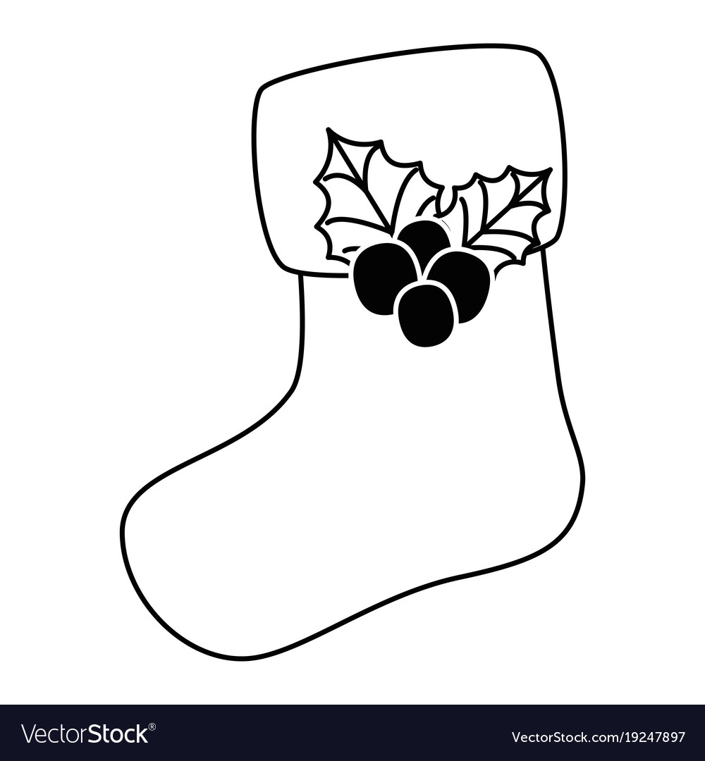 Christmas Stocking Cartoon Drawing