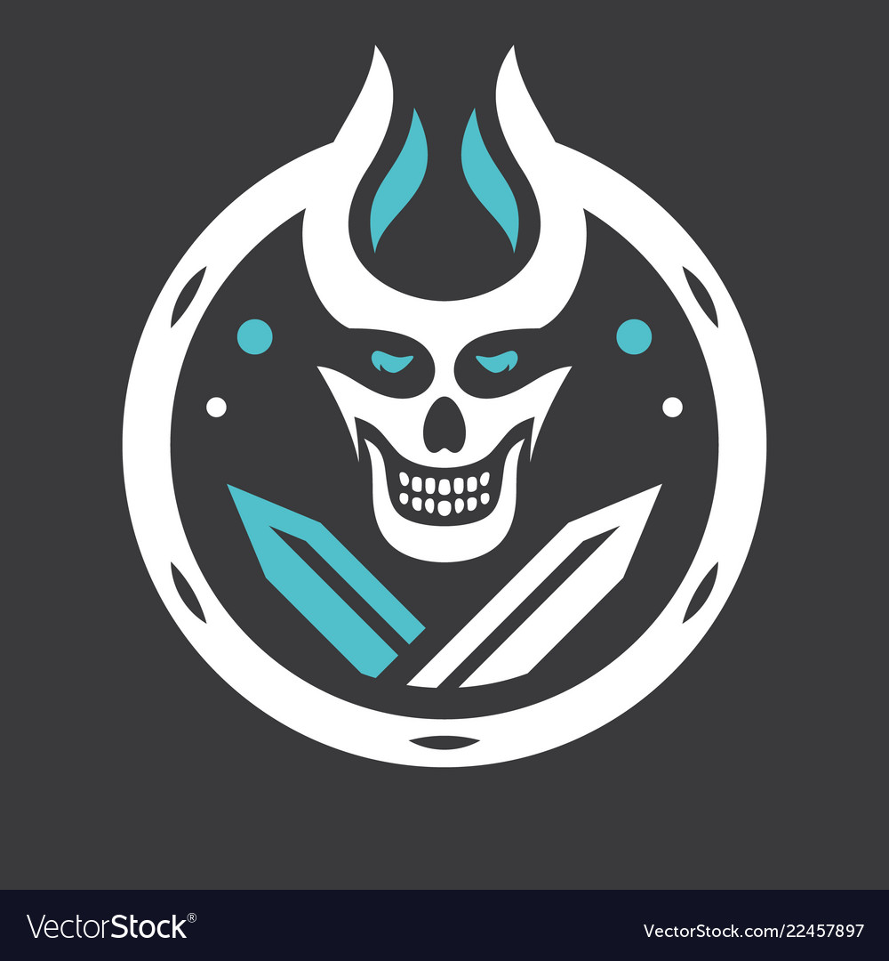 Devil halloween sign vector image Devil halloween sign