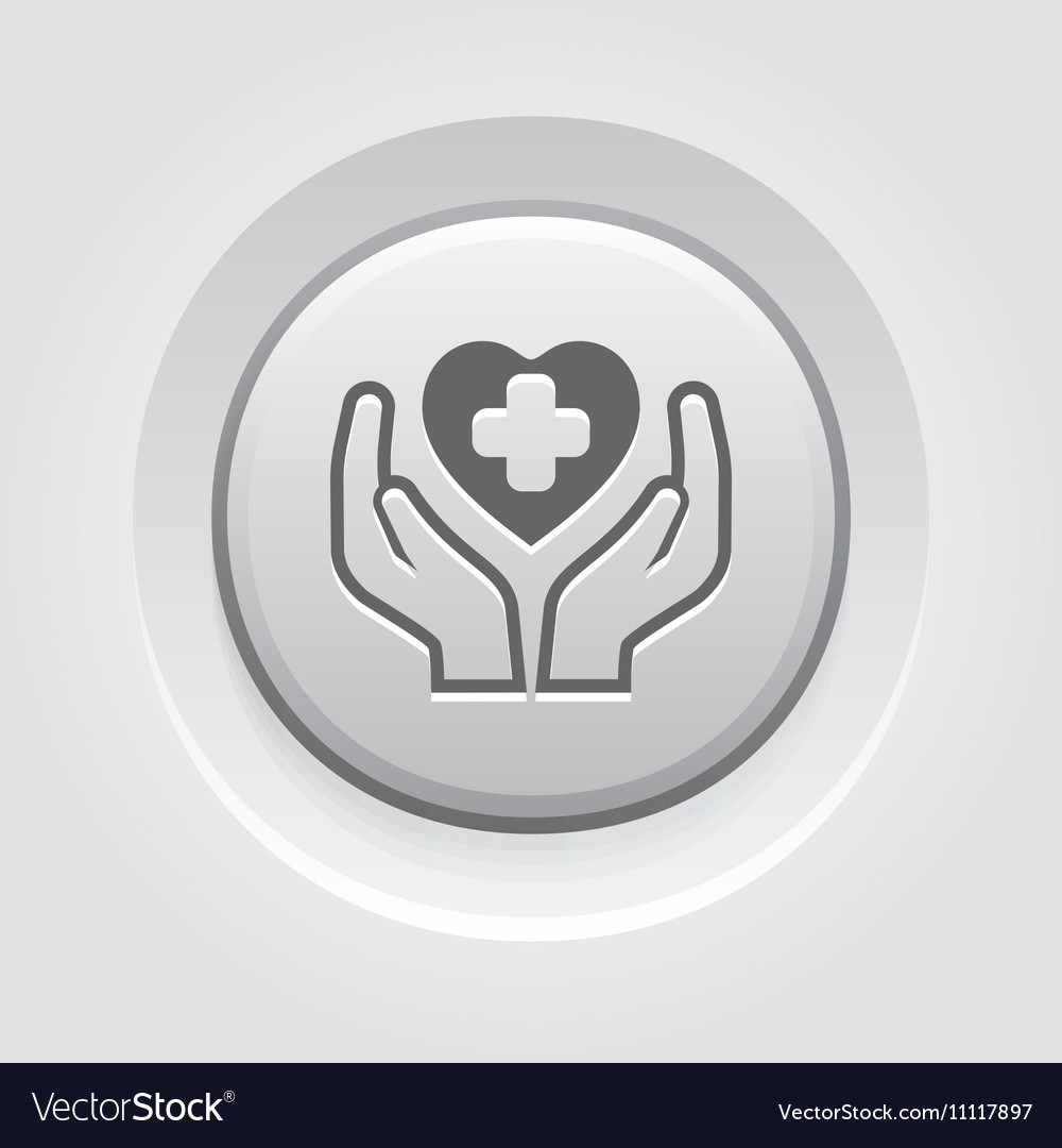 Health care center icon grey button design