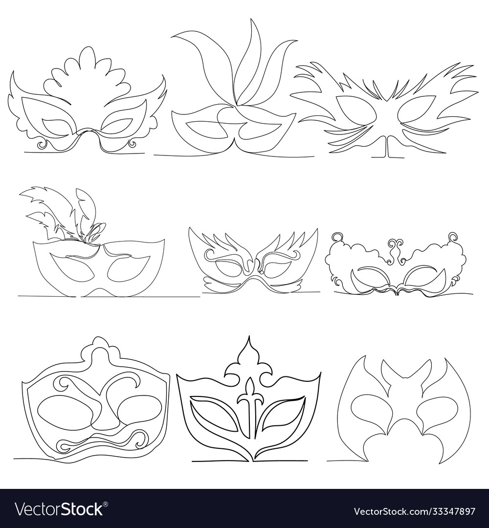 Isolated drawing with one continuous line