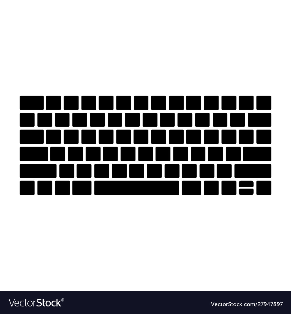 Keyboard icon computer linear outline sign vector image Keyboard icon computer linear outline sign