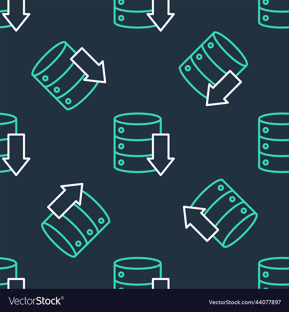 Line server data web hosting icon isolated Vector Image Line server data web hosting icon isolated