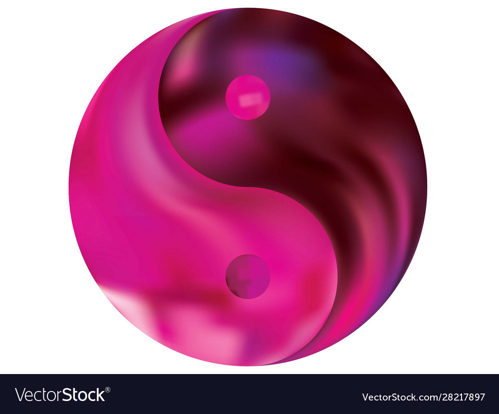 Modern background in form yin yang