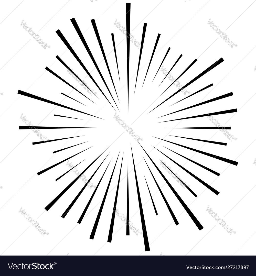 Random circular lines starburst sunburst