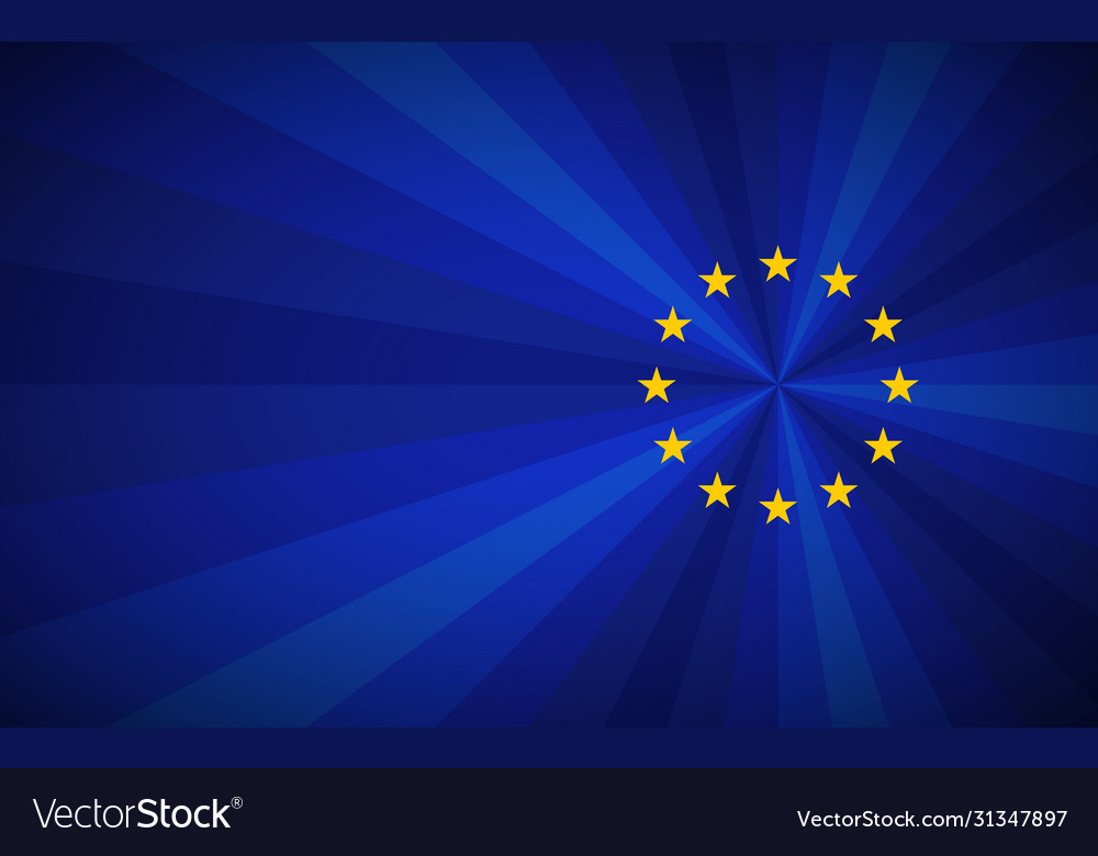 Simple blue european union background