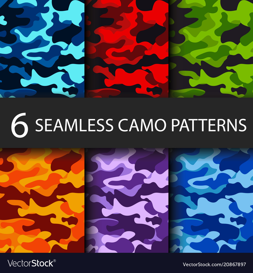 Six Camouflage Patterns