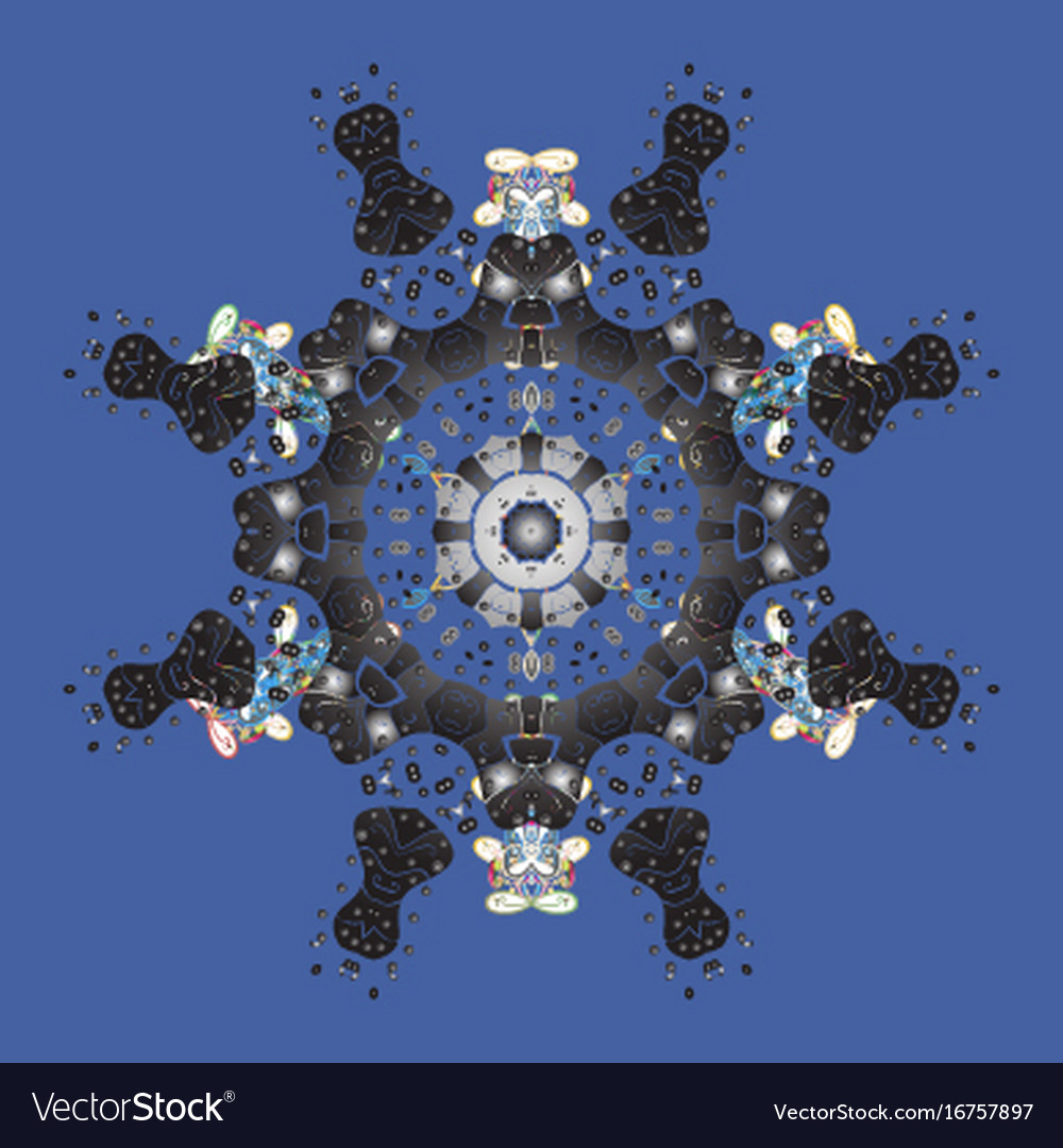 Snowflakes pattern flat design with abstract