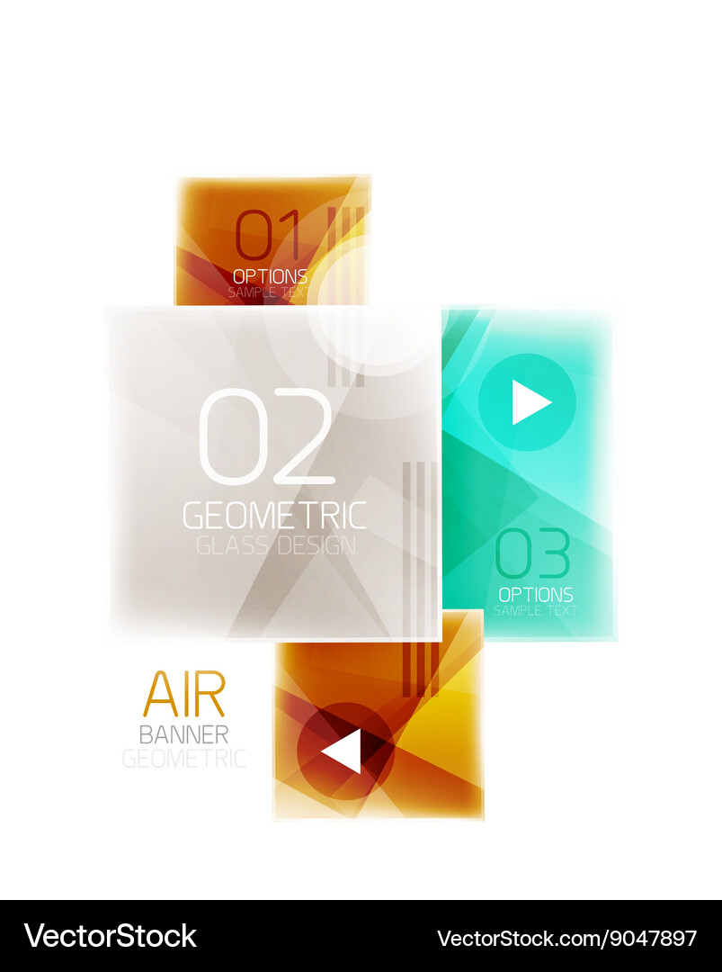 Square web box Royalty Free Vector Image - VectorStock