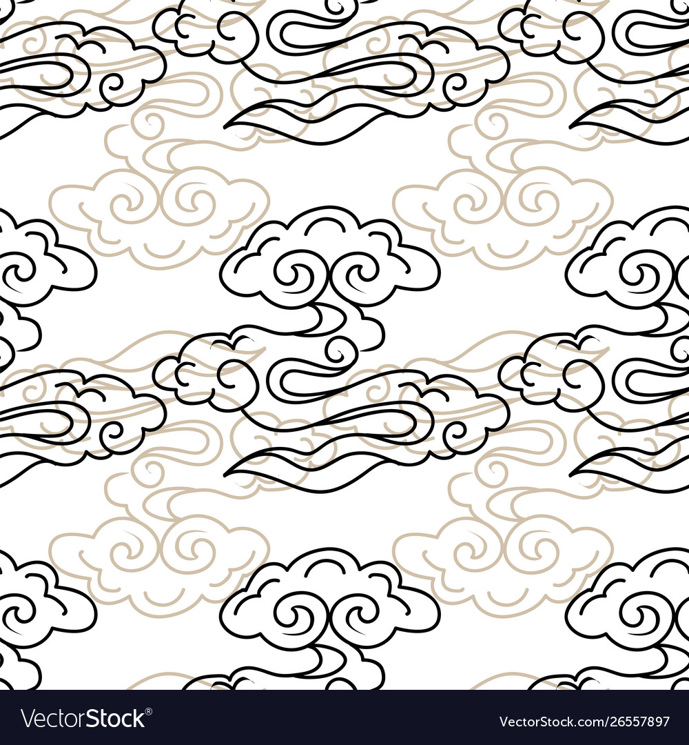 Stylized abstract clouds