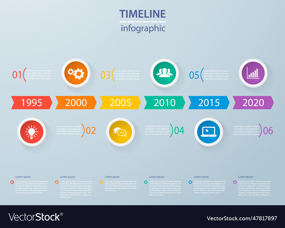 White circles with various icons suitable Vector Image