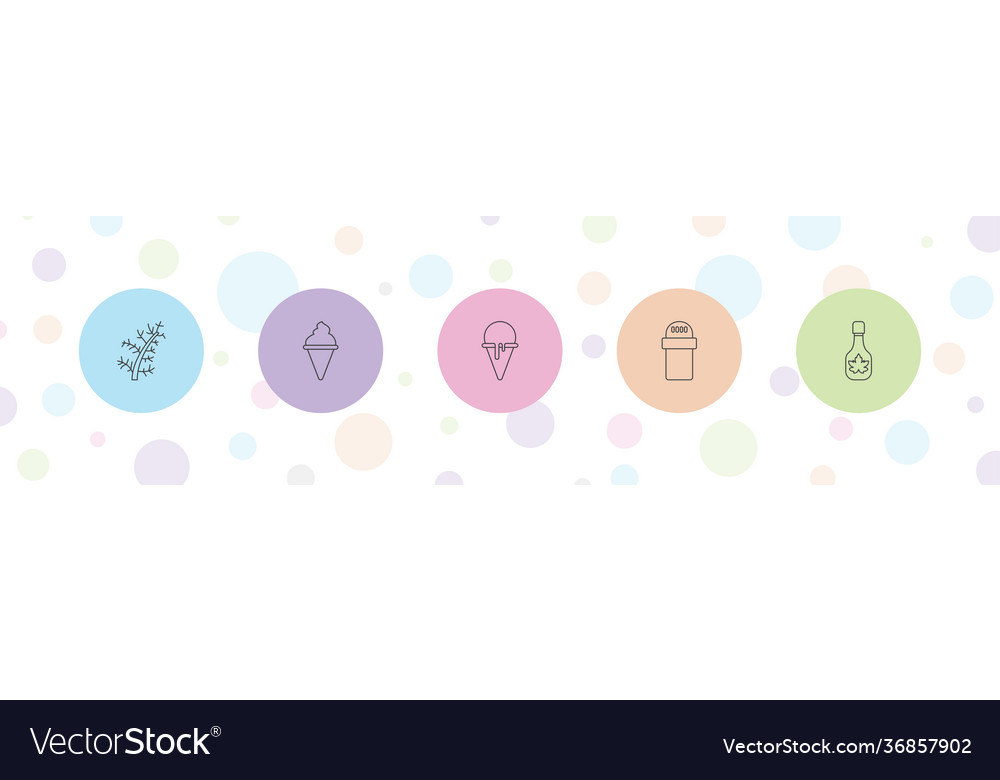 5 flavor icons