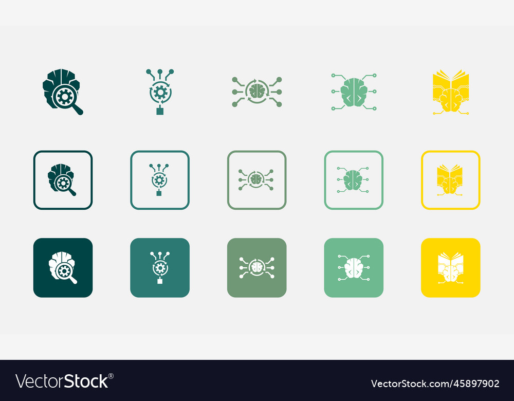AI Neural Network Icons