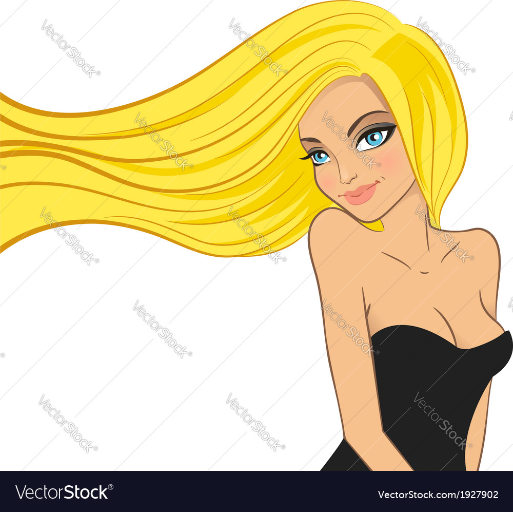 Attractive Young Woman on White Background