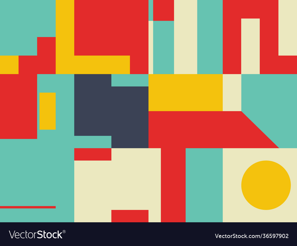 Deconstructed abstract pattern design vector image Deconstructed abstract pattern design