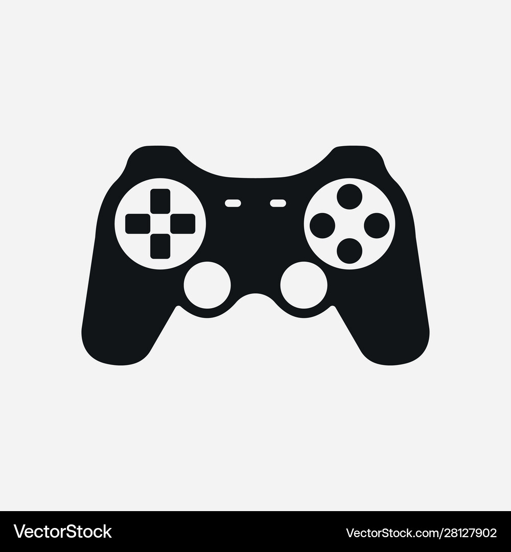 Game controller icon design Royalty Free Vector Image