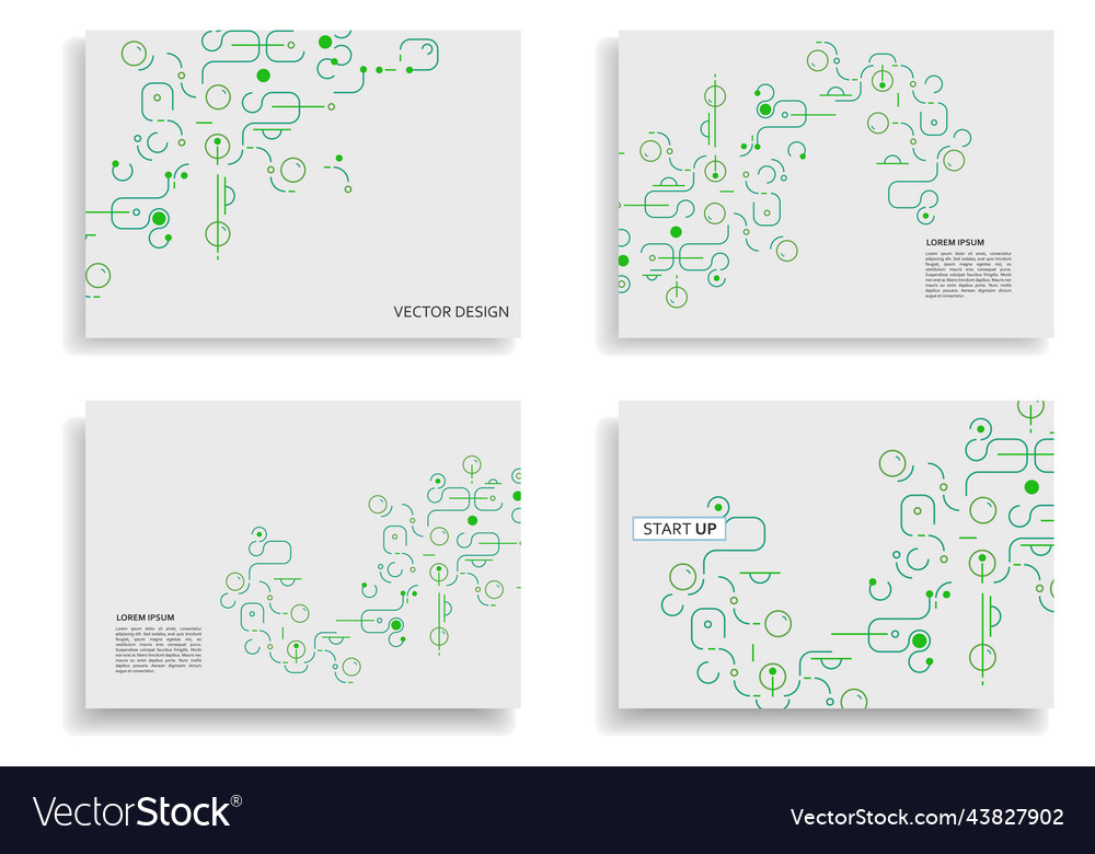 Lines and dots connect design network vector image Lines and dots connect design network
