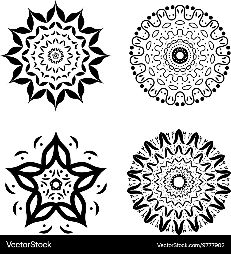 Mandala Ethnic decorative elements Royalty Free Vector Image