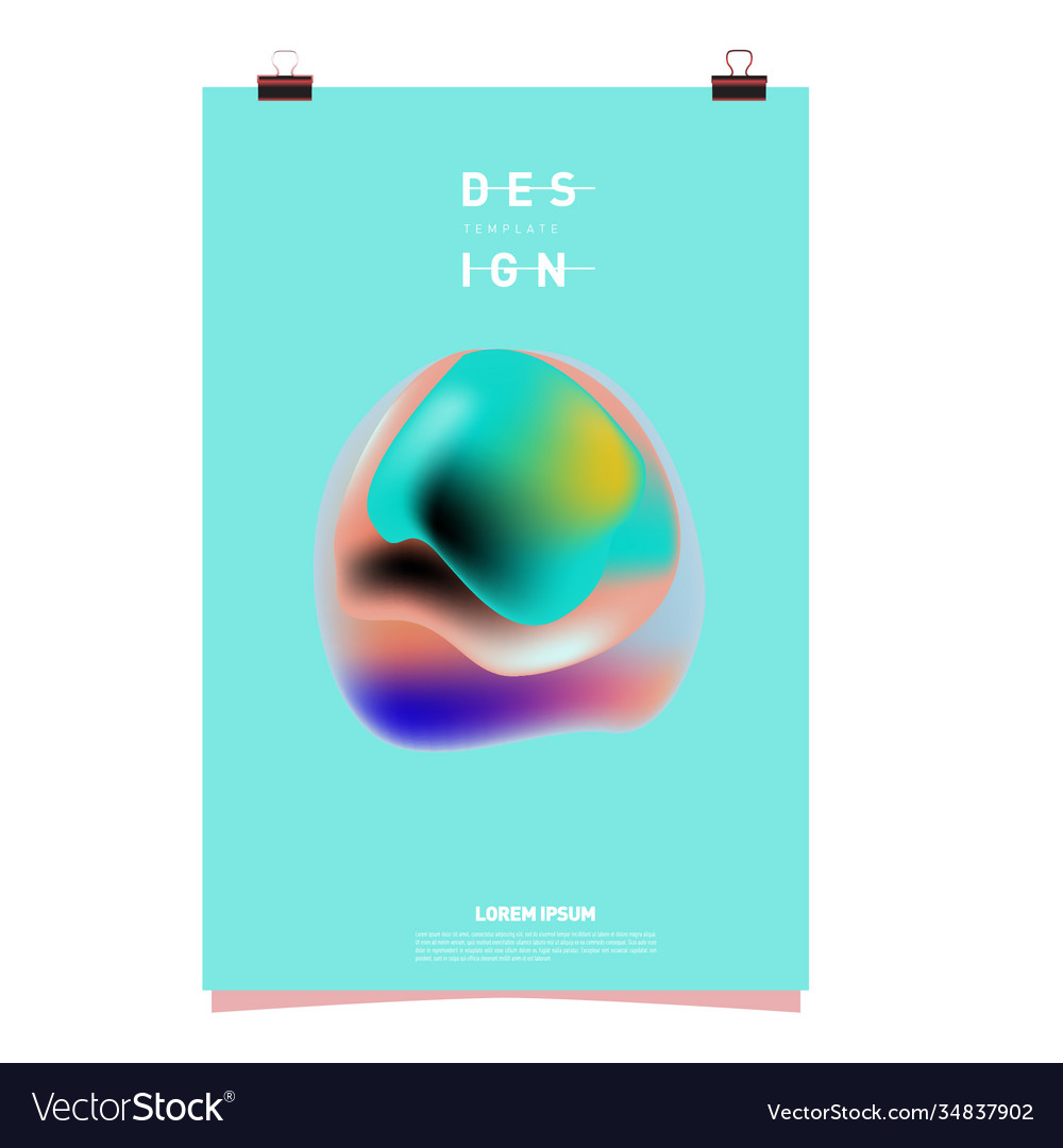 Simple abstract colorful fluid background