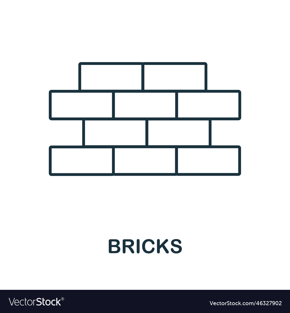Tower crane line icon simple element from vector image Tower crane line icon simple element from