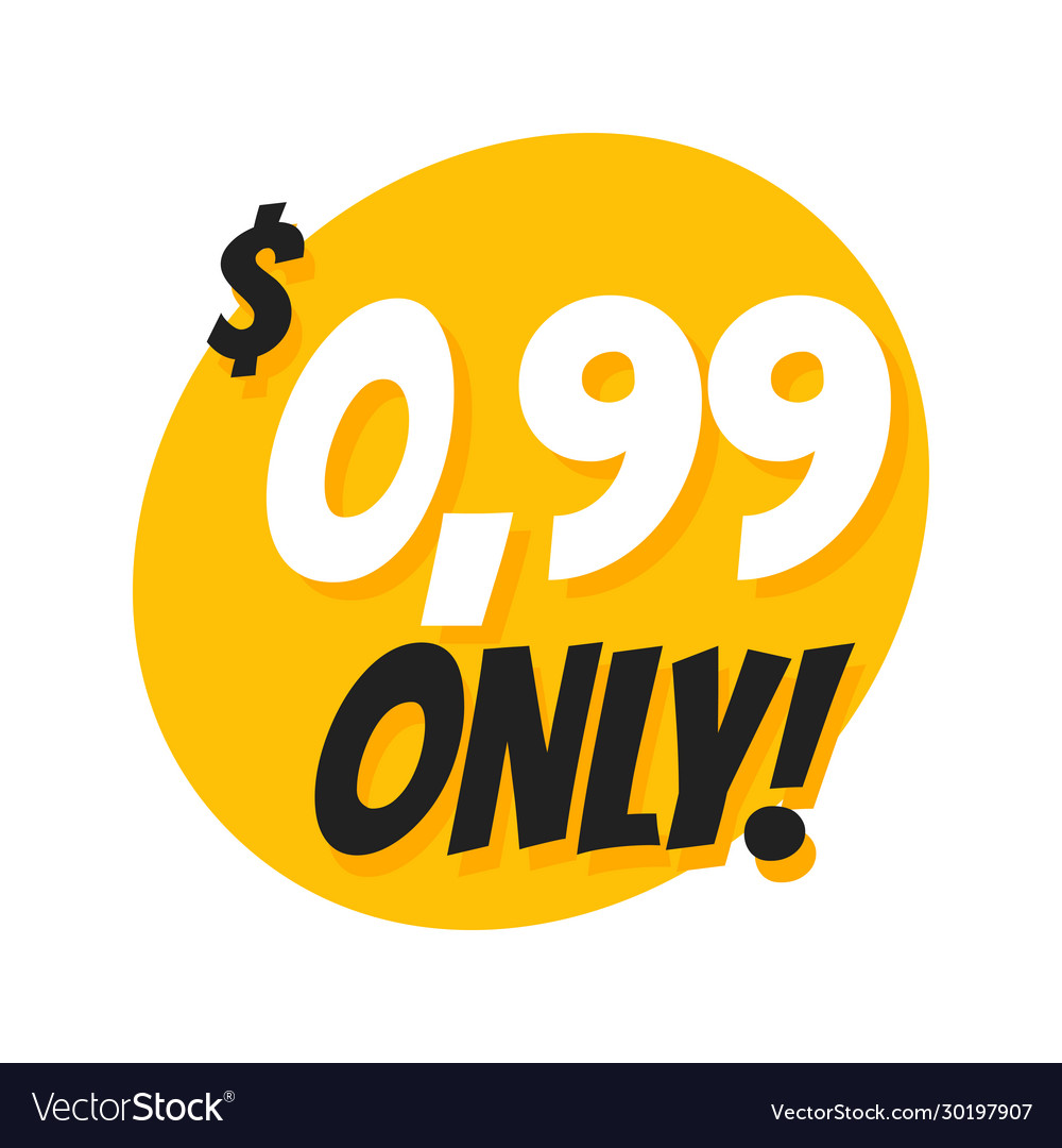 0.99 Dollar Sale Badge Sticker
