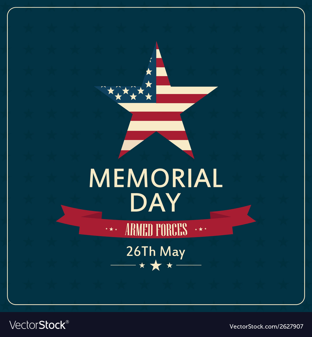 Abstract memorial day background with special