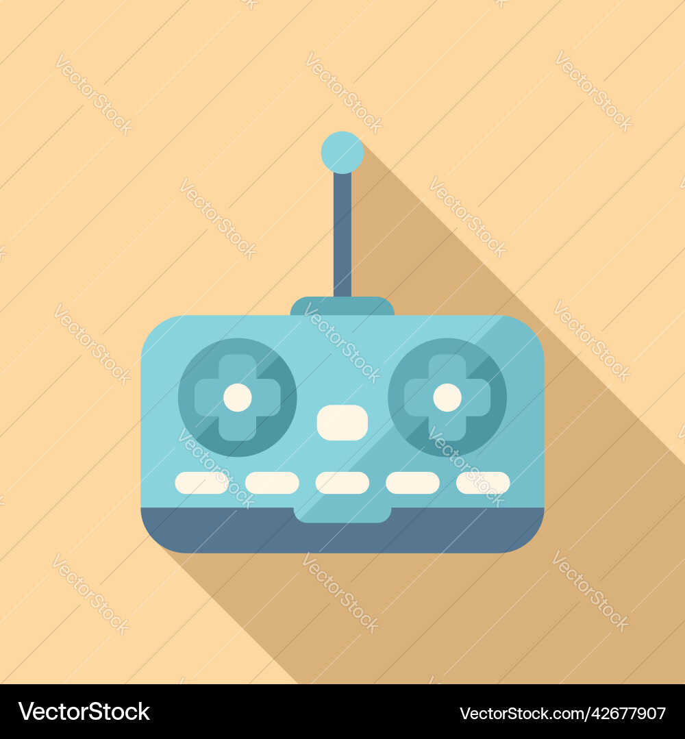 Air joystick control icon flat data system Vector Image