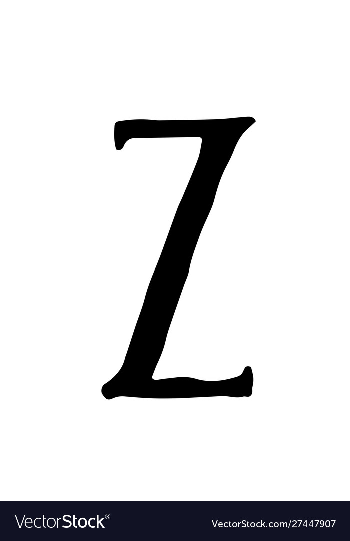 Bumpy Uneven Capital Z Font