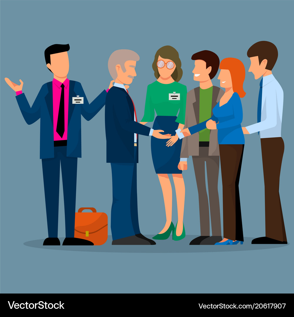 Business people groups presentation Royalty Free Vector