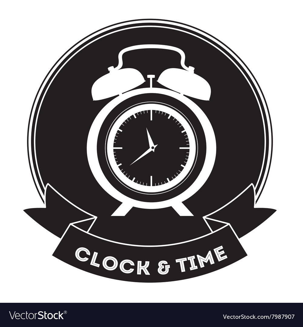 Clock and time design Royalty Free Vector Image