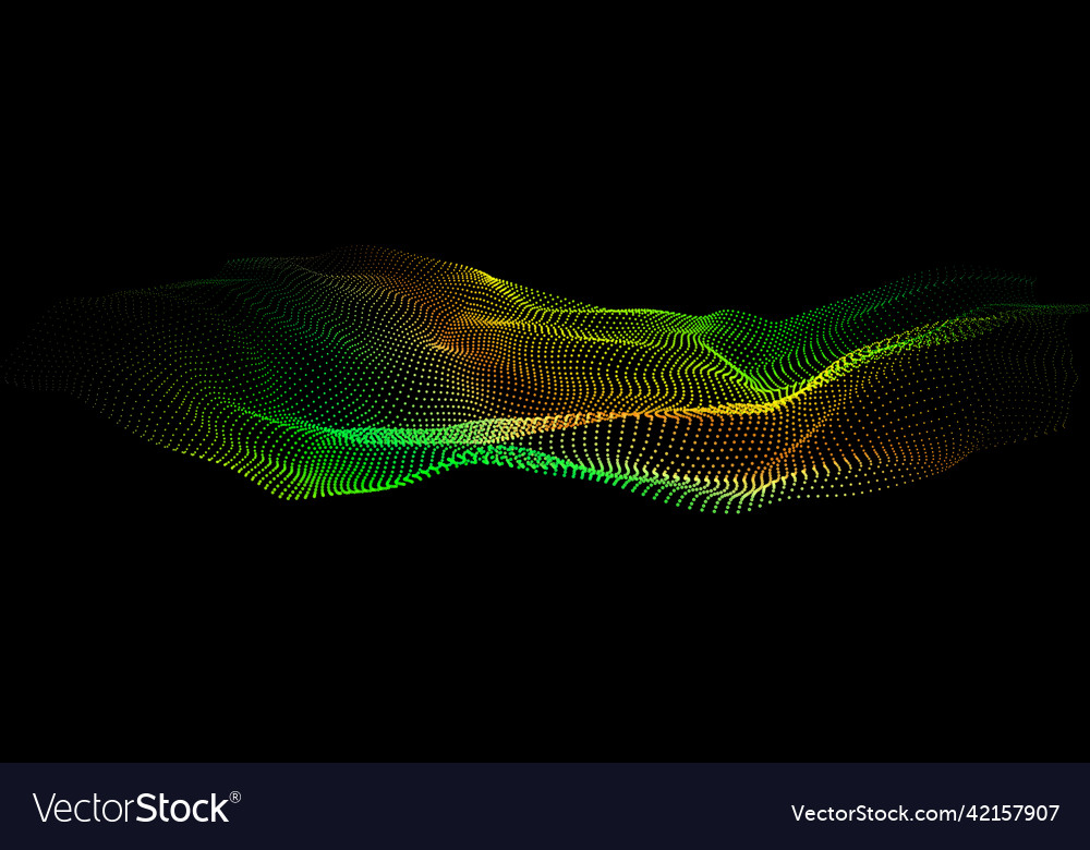Deep data as part of big point wave ui hud Vector Image Deep data as part of big point wave ui hud