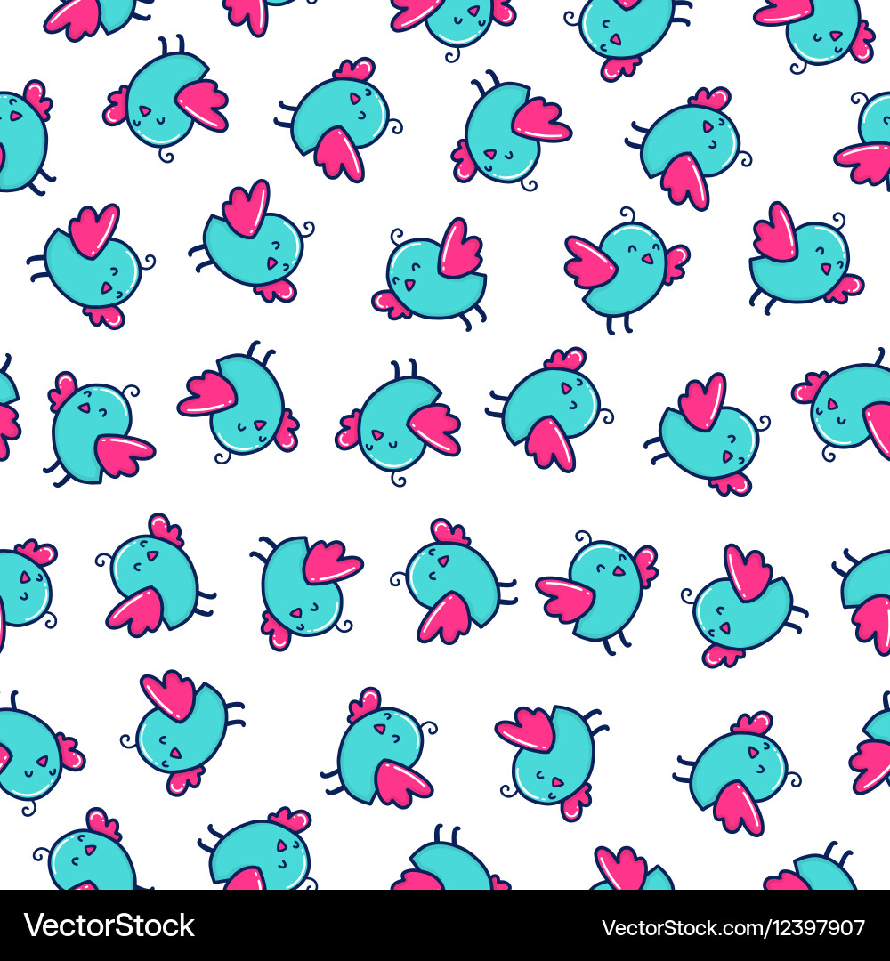Doodles cute seamless pattern Royalty Free Vector Image
