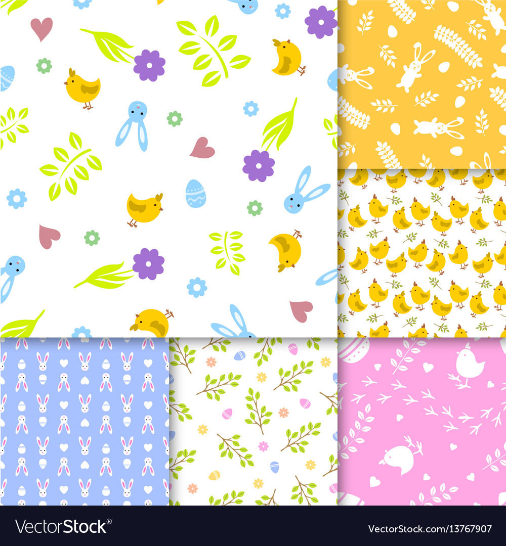 Easter seamless pattern retro vintage design party