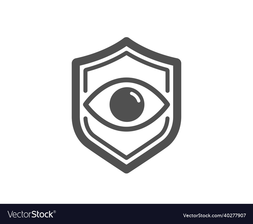 Eye detect icon retina scan sign