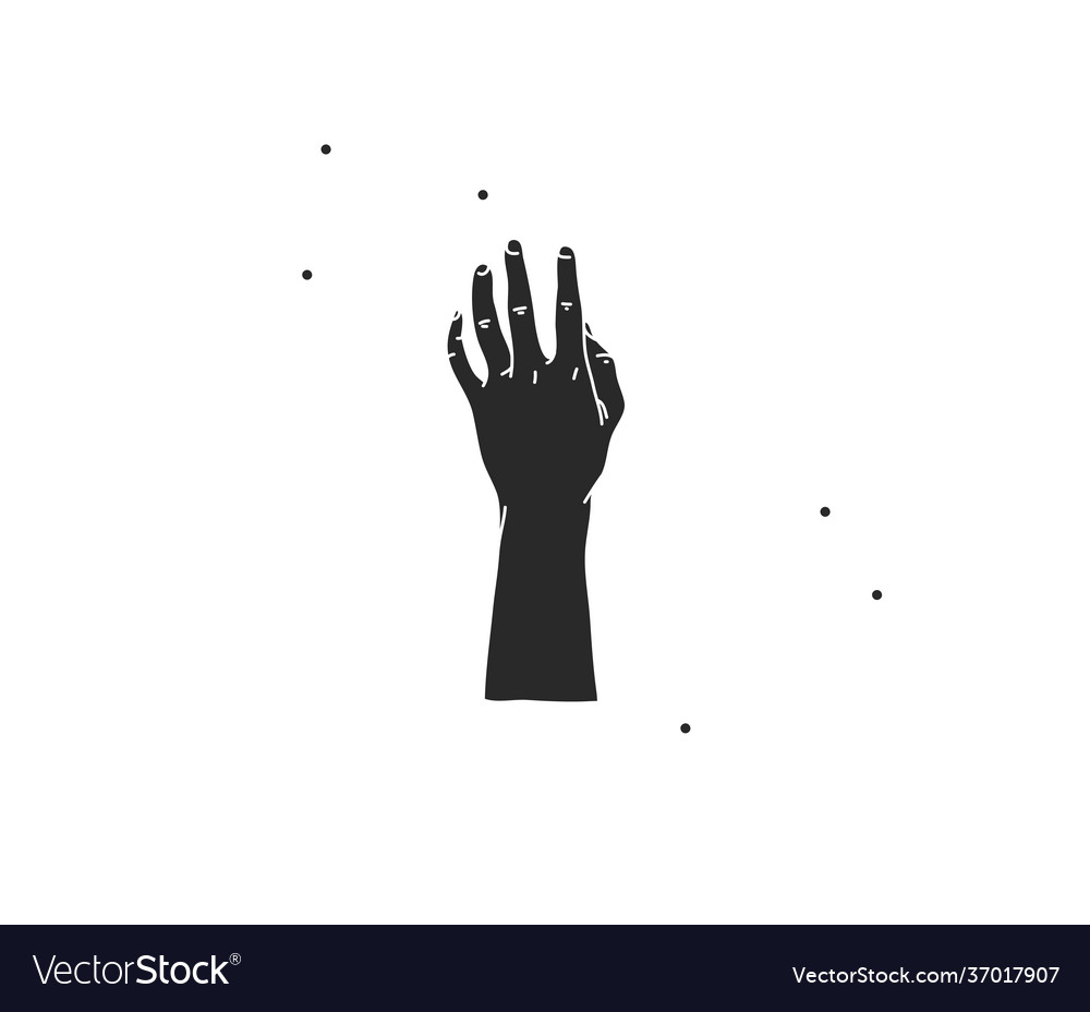 Hand drawn abstract stock flat graphic