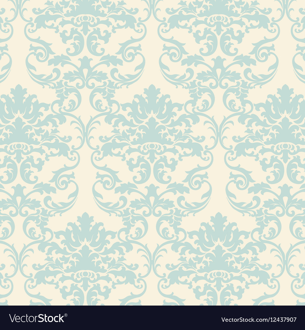 Loral damask baroque ornament pattern