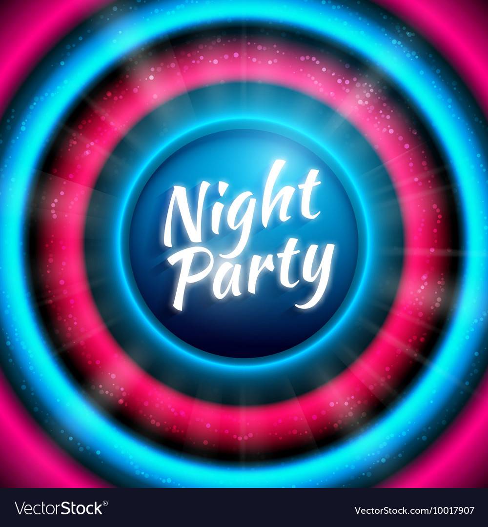 Premium banner template for club night party Vector Image