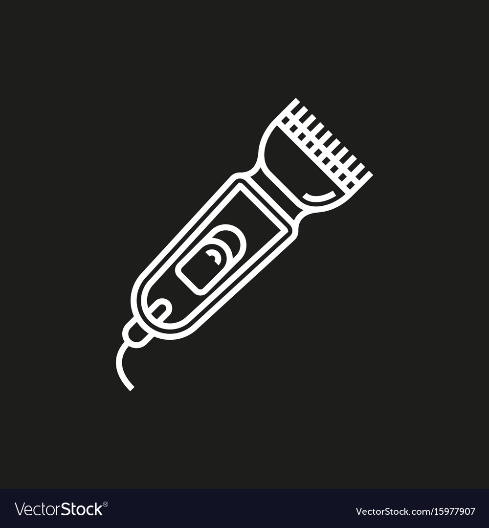 Shaver symbol hairclipper icon Royalty Free Vector Image