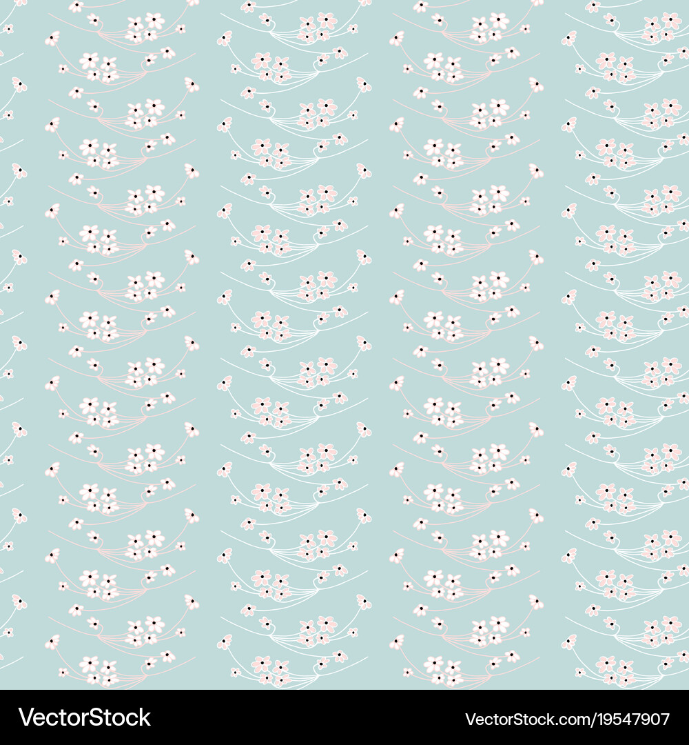 Soft floral seamless pattern Royalty Free Vector Image