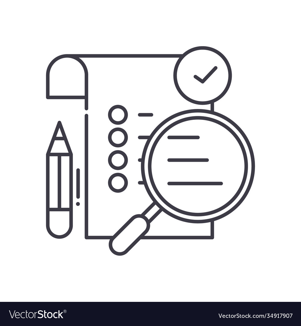 To do list idea icon linear isolated vector image To do list idea icon linear isolated