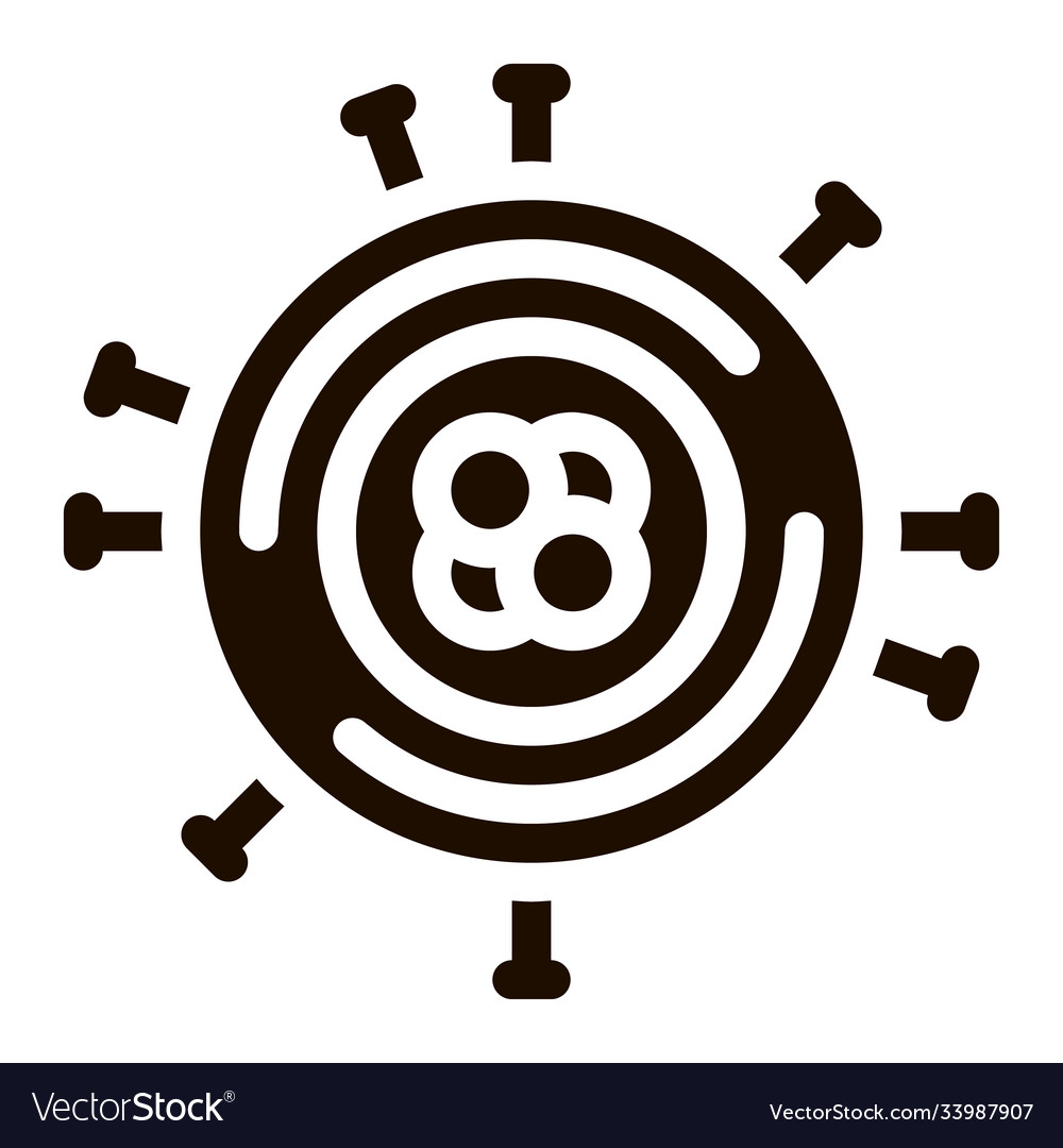 Unhealthy pathogen element icon