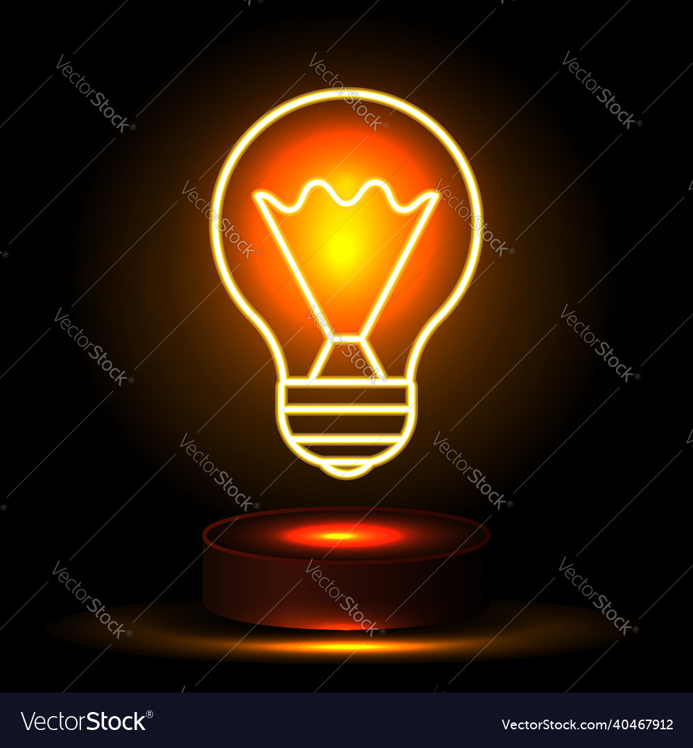 Concept of successful idea inspired by bulb shape