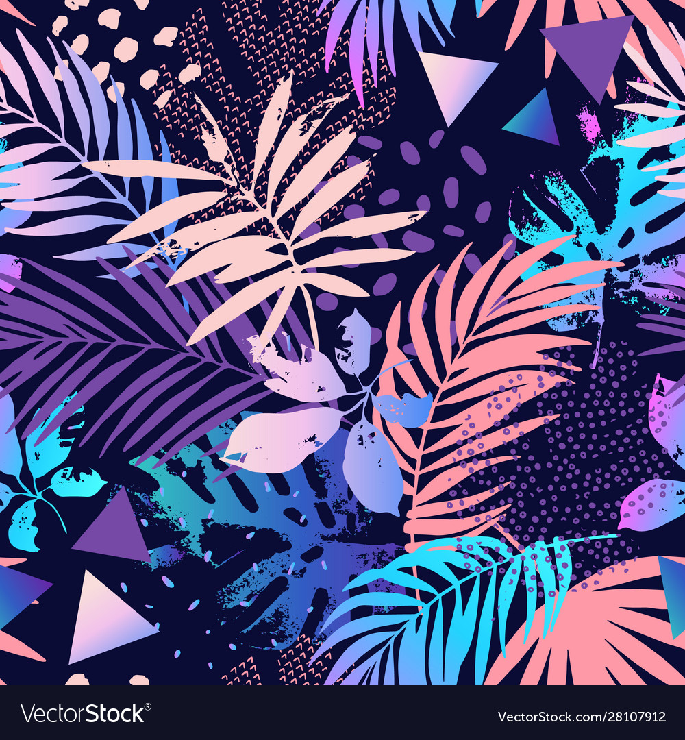 Creative gradient seamless pattern vector image Creative gradient seamless pattern