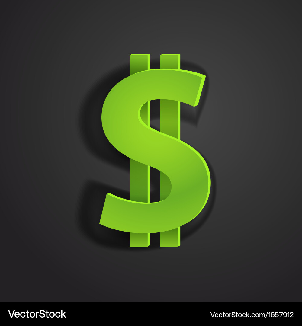 Dollar Royalty Free Vector Image - VectorStock
