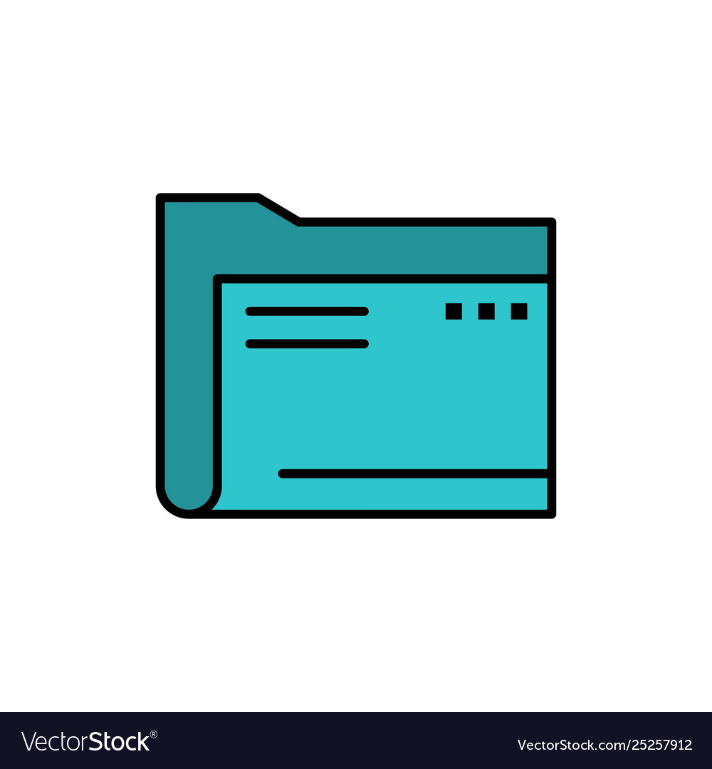 Folder archive computer document empty file vector image Folder archive computer document empty file