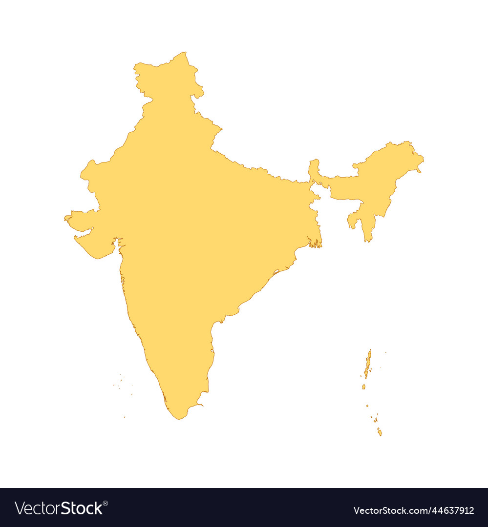 India map color line element border